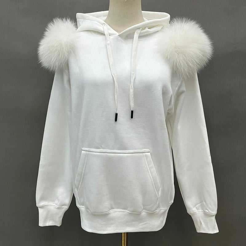 New Arrival Autumn Winter Hoodie Women Fleece Pullover With Hood