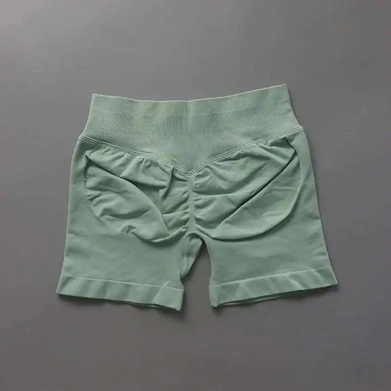 Yoga Seamless Scrunch Bum Workout Gym Booty Stretch Running Shorts