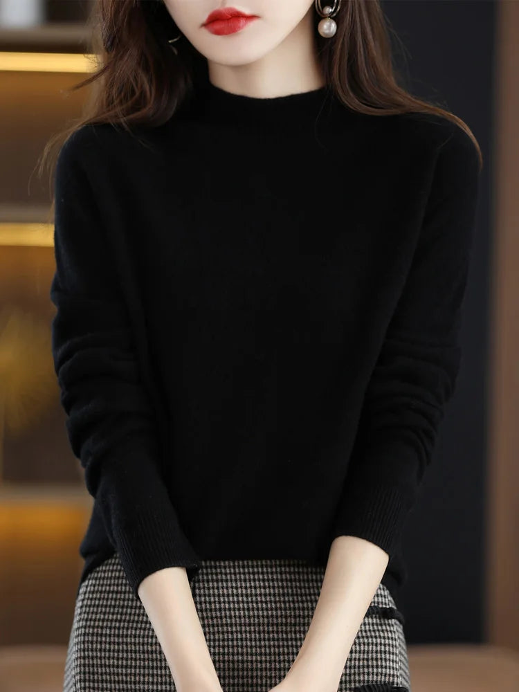 Pullover Sweater For Women Casual Knitwear Female Clothing