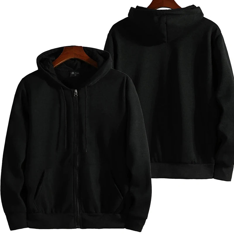 Zipper Hoodies Men's New Long Sleeve Hooded Sweatshirt