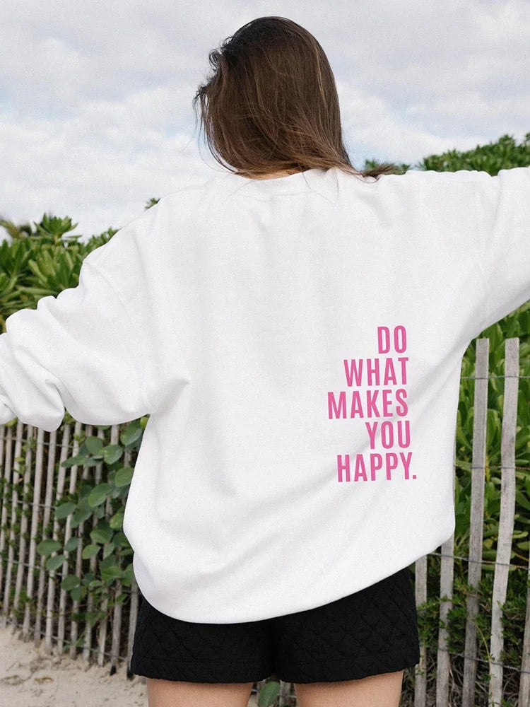 Printing Sweatshirt Fashion Women Street Pullover Warm Soft Hoodies Clothing