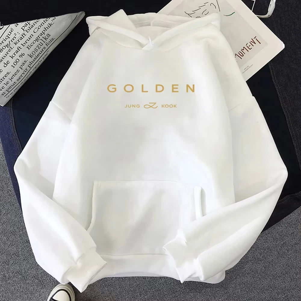 Unisex Fleece Pullover with Letter Print (Autumn/Winter)