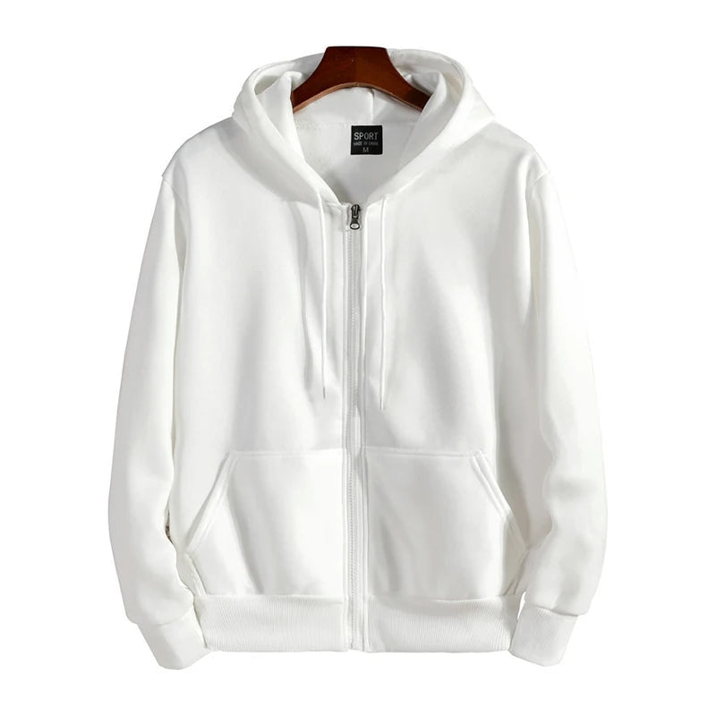 Zipper Hoodies Men's New Long Sleeve Hooded Sweatshirt