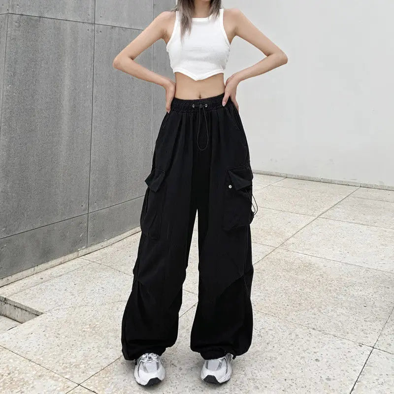 Women Casual Joggers Tech Pants Leg Sweatpants