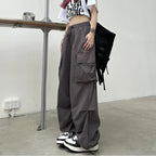 Women Casual Joggers Tech Pants Leg Sweatpants