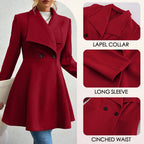 Women's Coats Winter Solid Color Long Sleeve Outerwears