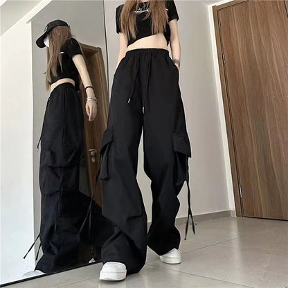Women Cargo Pants High Waist Streetwear Hip Hop Trousers