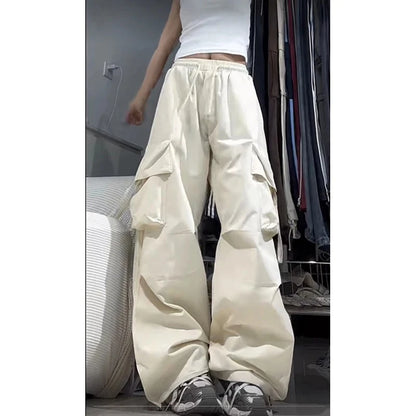 Women Cargo Pants High Waist Streetwear Hip Hop Trousers