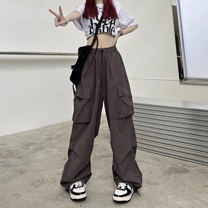 Women Casual Joggers Tech Pants Leg Sweatpants