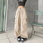 Women Casual Joggers Tech Pants Leg Sweatpants