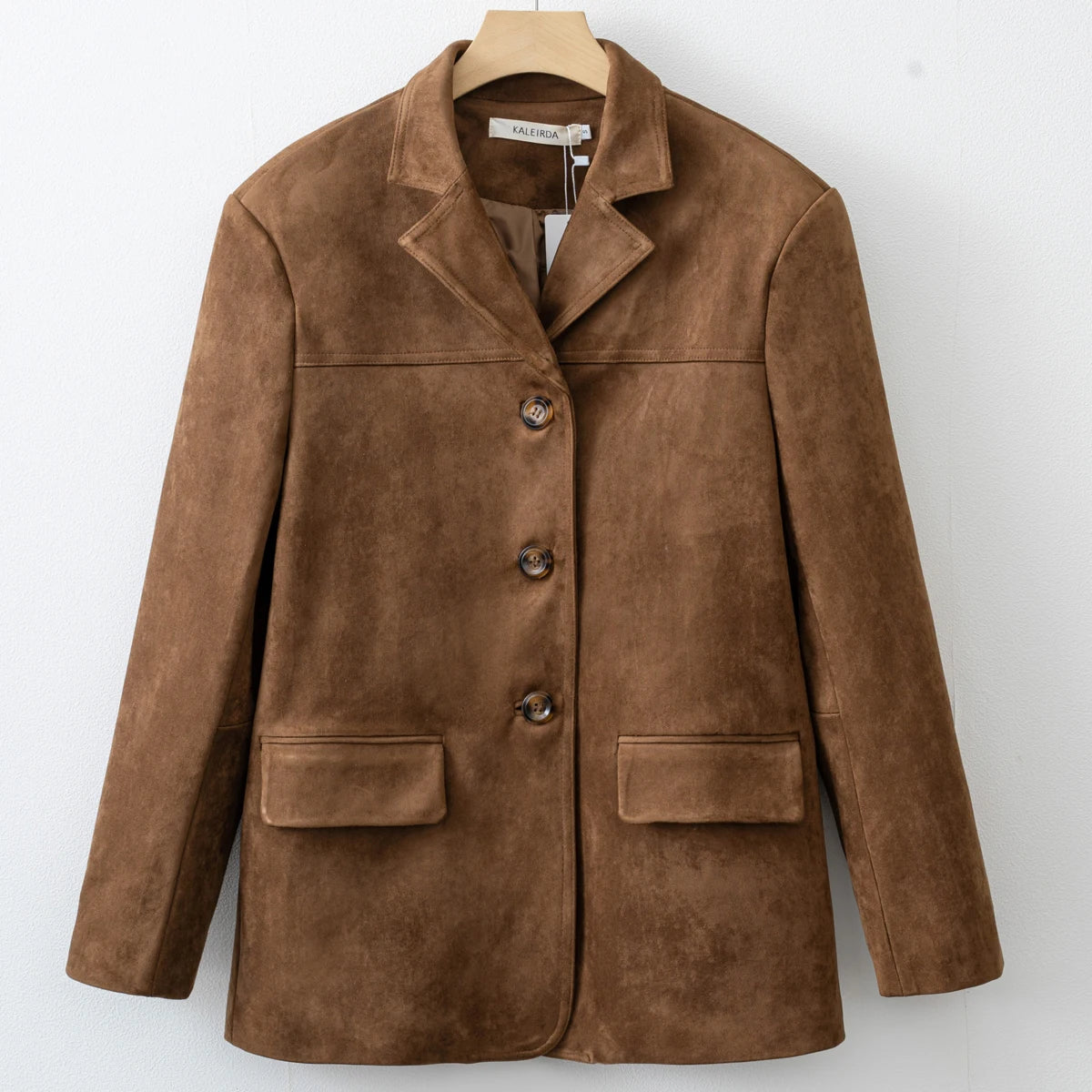 Winter New Women Fashion Suede Basic Jacket Basic Blazer