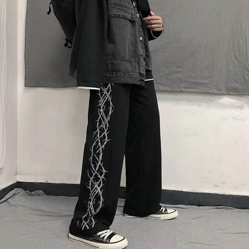 Japanese Oversize Graphic Wide Sweatpants