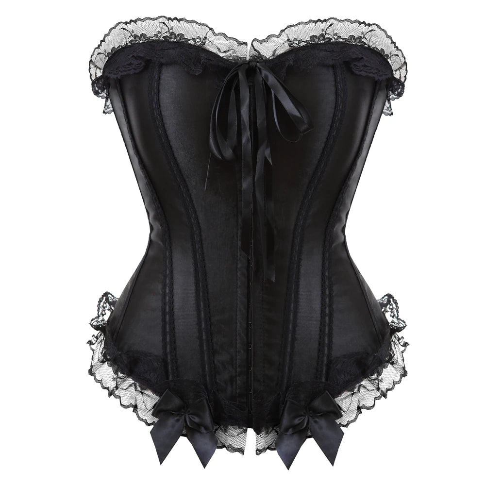 Sexy Satin Corset Top for Women