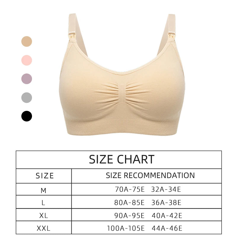 High Quality Women Breastfeeding Underwear Seamless Maternity Bra