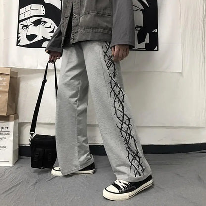 Japanese Oversize Graphic Wide Sweatpants