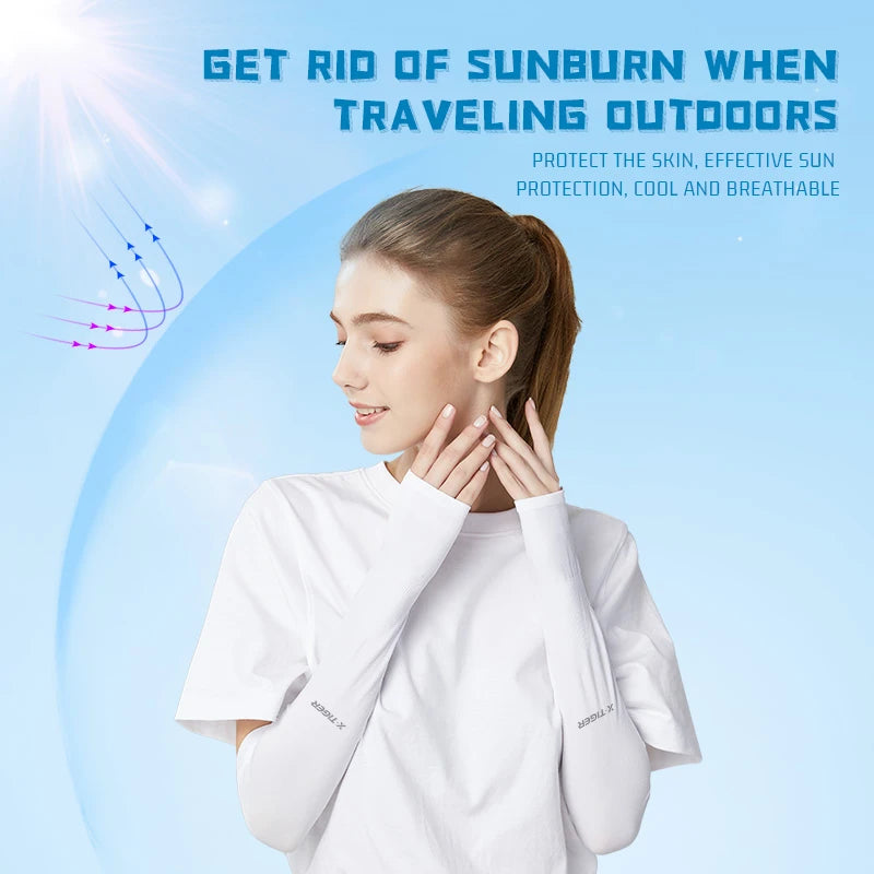 Cycling Arm Sleeves Ice Fabric  Sleeve Outdoor Sport