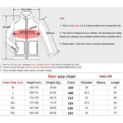 Heated Jackets Men Women Sportswear Jacket For Camping