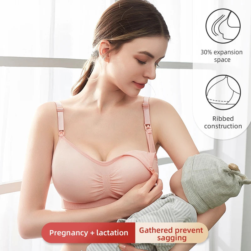 High Quality Women Breastfeeding Underwear Seamless Maternity Bra