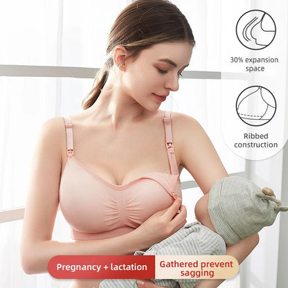High Quality Women Breastfeeding Underwear Seamless Maternity Bra