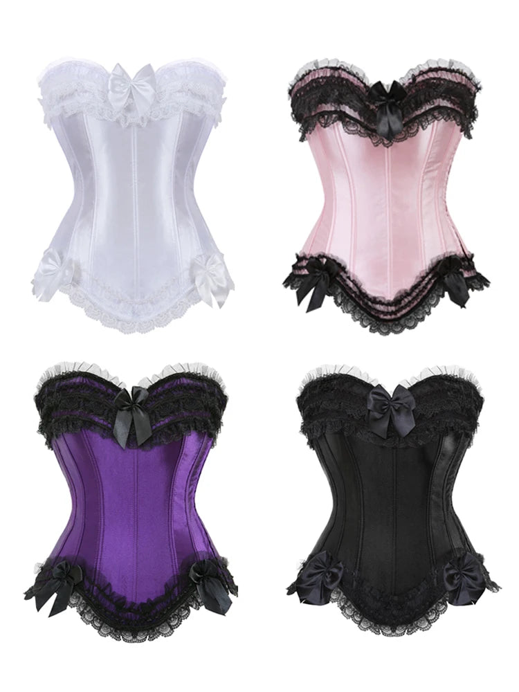 Sexy Satin Corset Top for Women
