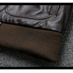 Air Force Flight Jacket Collar Genuine Top Layer Cow Leather Jacket