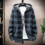 Men's New Winter Sweater Hooded Cardigan