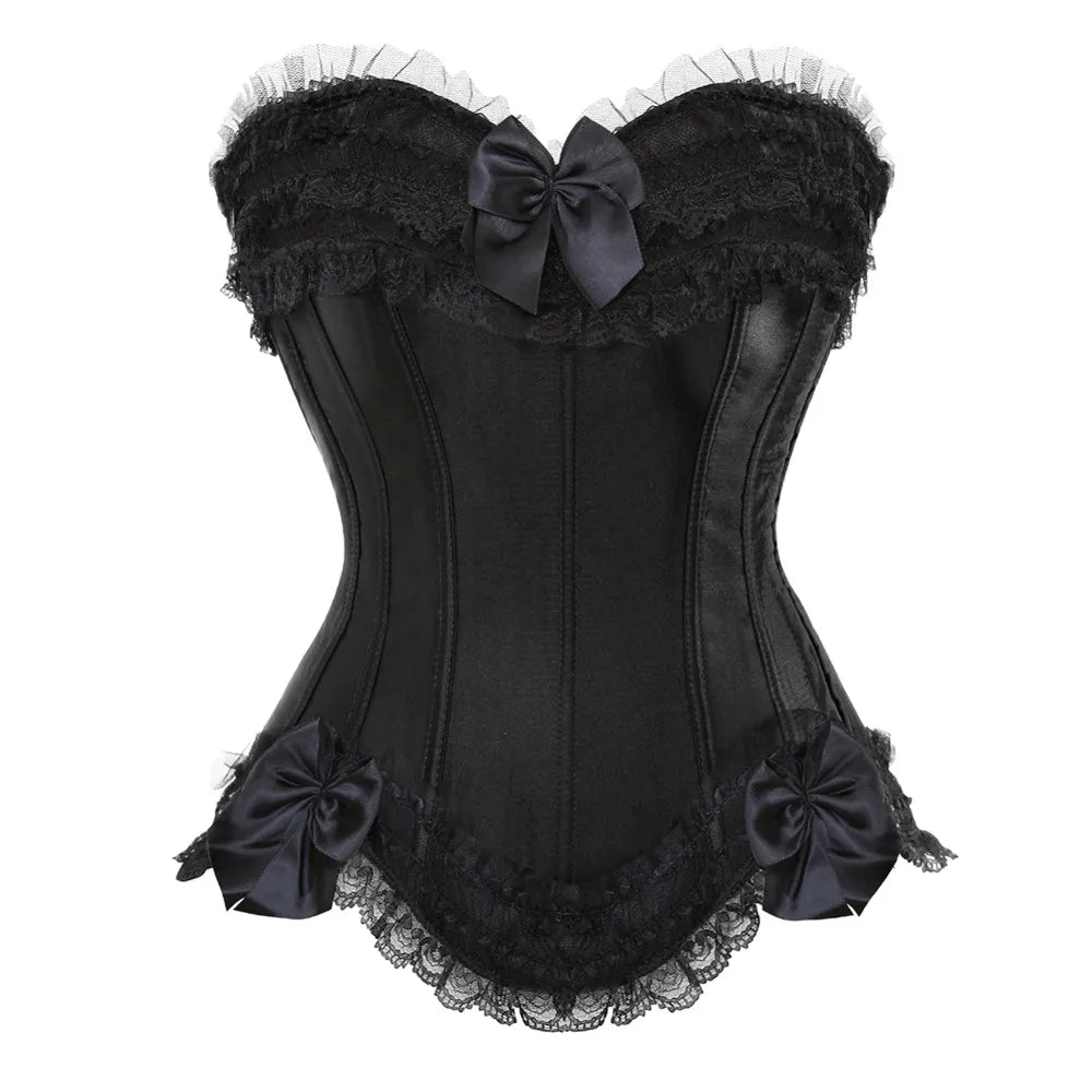 Sexy Satin Corset Top for Women