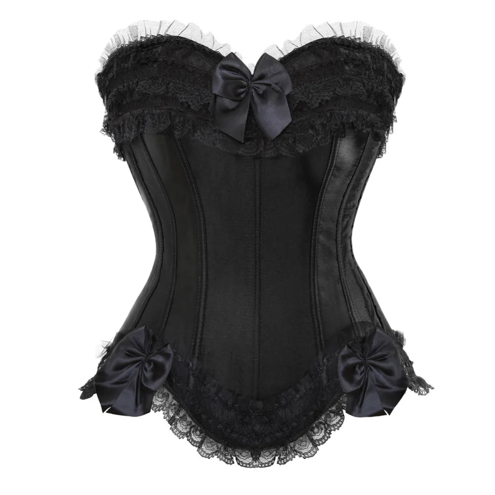 Sexy Satin Corset Top for Women