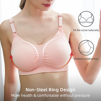 High Quality Women Breastfeeding Underwear Seamless Maternity Bra