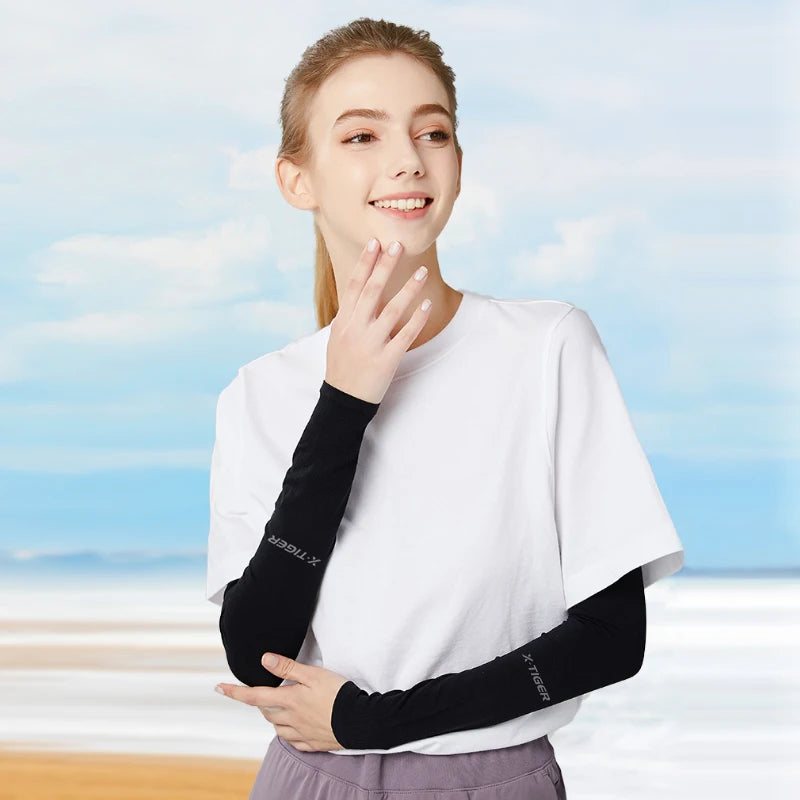 Cycling Arm Sleeves Ice Fabric  Sleeve Outdoor Sport