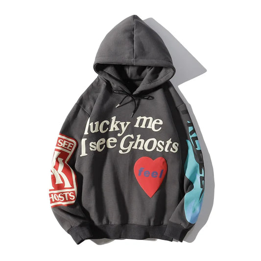 Baggy Sweatshirts Men's Oversized High Street Casual Hooded Hoodie Unisex