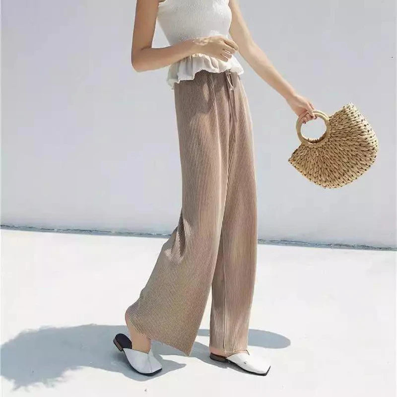 Women Fashion Summer Wide Leg Pants
