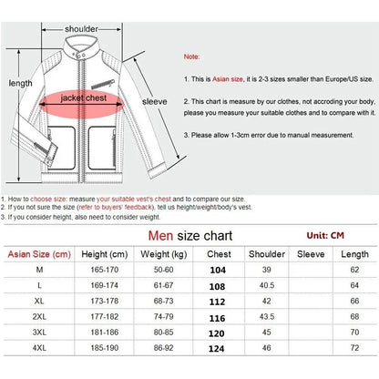 Mens  Jacket Warm Sleeveless Zipper Coat Autumn Stand-up Collar Casual Brand Clothing