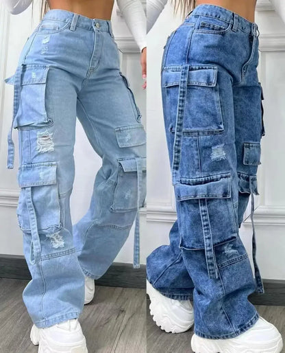 Women  Multi-pocket Casual Pants
