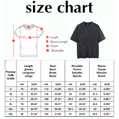Summer Cotton Loose Tops Print T-Shirt Mens