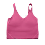 Sports yoga bra with a gathered U-back