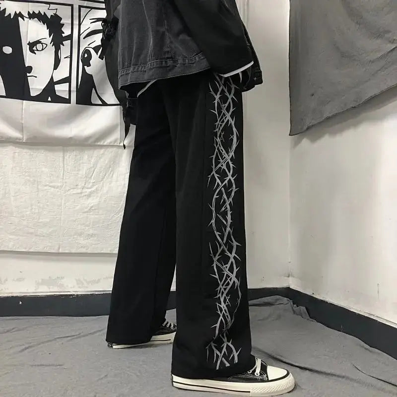 Japanese Oversize Graphic Wide Sweatpants