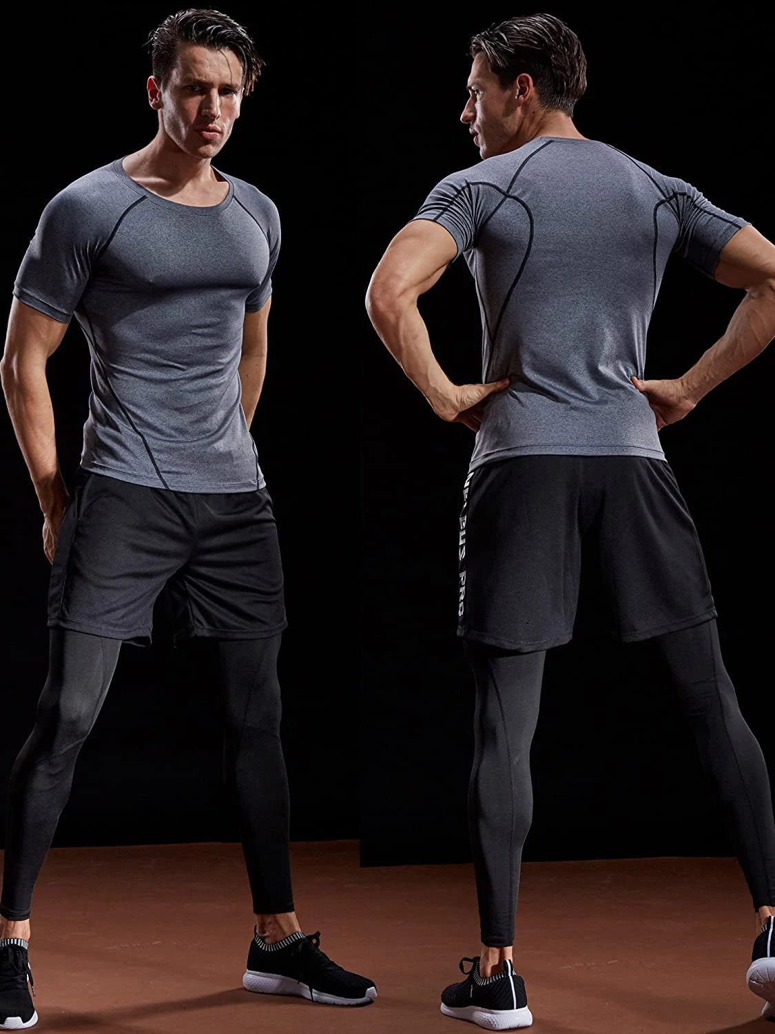 T Shirt Men Summer Sportswear Running Athletic Gym Workout Shirts