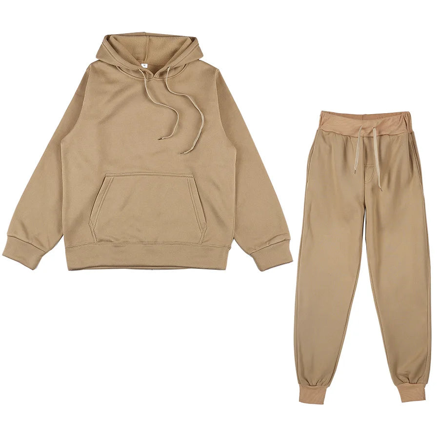 Women's Hooded Sweatshirt And Pants