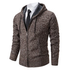 New Jersey Men's Casual Sports Coat Warm Zipper Cardigan