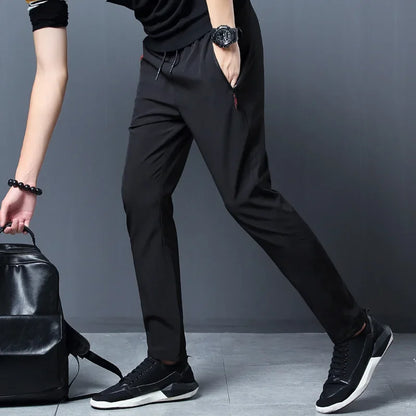 Men's Casual Pants Stretch Slim Fit Elastic Waist Jogger