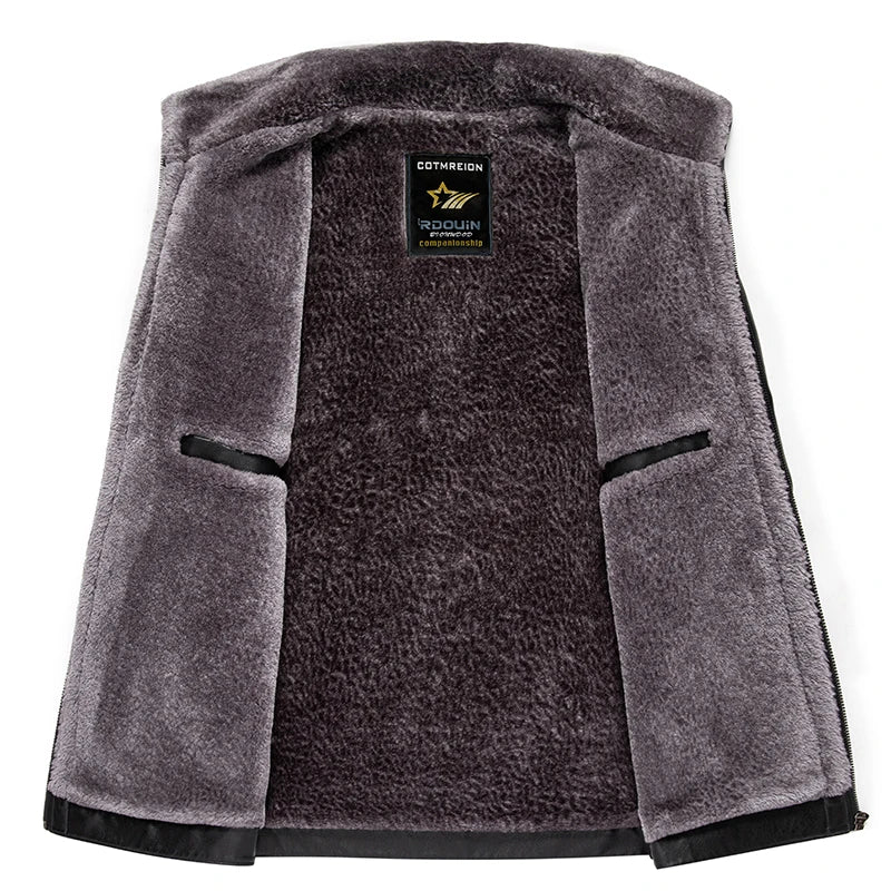 Autumn/Winter Men's Natural Leather Jacket