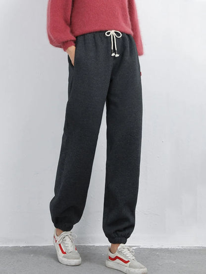 Women Winter Warm Leggings Thick Trousers  Long Thicken Pants