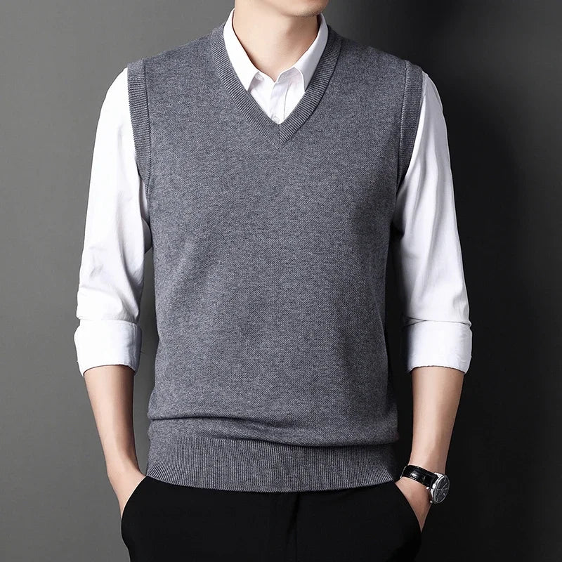 Men's Sweater Vest Casual Fashion Warm Top