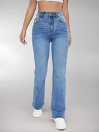 New women's hot jeans  high waist washed Denim trousers for women