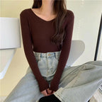 Women Sweaters Casual Long Sleeve Knitted Pullover