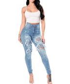 High Waist Ripped Jeans For Women Fashion