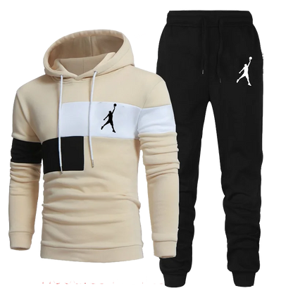 Men's Tracksuit Hooded Sweatshirts and Jogger Pants High Quality