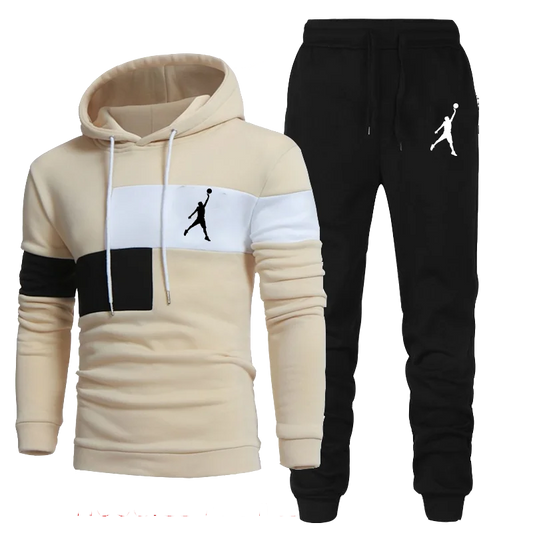 Men's Tracksuit Hooded Sweatshirts and Jogger Pants High Quality