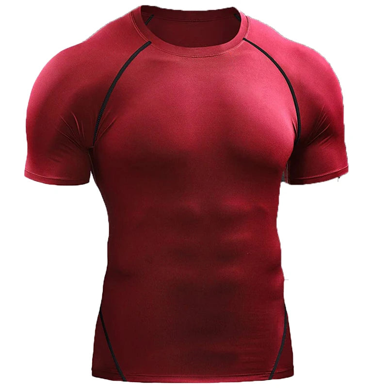 T Shirt Men Summer Sportswear Running Athletic Gym Workout Shirts